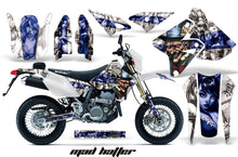 Load image into Gallery viewer, Dirt Bike Graphics Kit Decal Sticker Wrap For Suzuki DRZ400SM 2000-2018 HATTER BLUE WHITE-atv motorcycle utv parts accessories gear helmets jackets gloves pantsAll Terrain Depot