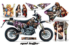 Graphics Kit Decal Sticker Wrap + # Plates For Suzuki DRZ400SM 2000-2018 HATTER FULL COLOR-atv motorcycle utv parts accessories gear helmets jackets gloves pantsAll Terrain Depot