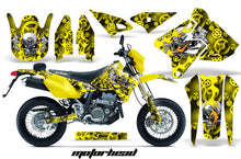 Load image into Gallery viewer, Dirt Bike Graphics Kit Decal Sticker Wrap For Suzuki DRZ400SM 2000-2018 MOTORHEAD YELLOW-atv motorcycle utv parts accessories gear helmets jackets gloves pantsAll Terrain Depot