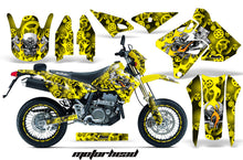 Load image into Gallery viewer, Graphics Kit Decal Sticker Wrap + # Plates For Suzuki DRZ400SM 2000-2018 MOTORHEAD YELLOW-atv motorcycle utv parts accessories gear helmets jackets gloves pantsAll Terrain Depot