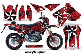 Graphics Kit Decal Sticker Wrap + # Plates For Suzuki DRZ400SM 2000-2018 NORTHSTAR RED-atv motorcycle utv parts accessories gear helmets jackets gloves pantsAll Terrain Depot
