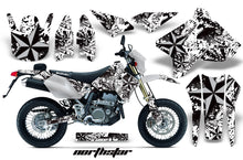 Load image into Gallery viewer, Dirt Bike Graphics Kit Decal Sticker Wrap For Suzuki DRZ400SM 2000-2018 NORTHSTAR SILVER WHITE-atv motorcycle utv parts accessories gear helmets jackets gloves pantsAll Terrain Depot