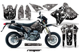 Dirt Bike Graphics Kit Decal Sticker Wrap For Suzuki DRZ400SM 2000-2018 REAPER SILVER
