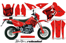 Load image into Gallery viewer, Dirt Bike Graphics Kit Decal Sticker Wrap For Suzuki DRZ400SM 2000-2018 RELOADED BLACK RED-atv motorcycle utv parts accessories gear helmets jackets gloves pantsAll Terrain Depot