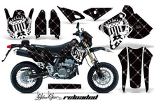 Load image into Gallery viewer, Graphics Kit Decal Sticker Wrap + # Plates For Suzuki DRZ400SM 2000-2018 RELOADED WHITE BLACK-atv motorcycle utv parts accessories gear helmets jackets gloves pantsAll Terrain Depot