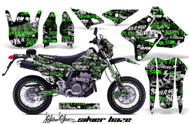 Graphics Kit Decal Sticker Wrap + # Plates For Suzuki DRZ400SM 2000-2018 SSSH GREEN BLACK-atv motorcycle utv parts accessories gear helmets jackets gloves pantsAll Terrain Depot