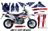 Dirt Bike Graphics Kit Decal Sticker Wrap For Suzuki DRZ400SM 2000-2018 USA FLAG