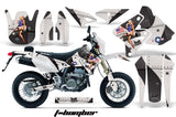 Dirt Bike Graphics Kit Decal Sticker Wrap For Suzuki DRZ400SM 2000-2018 TBOMBER BLACK