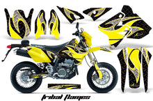 Load image into Gallery viewer, Dirt Bike Graphics Kit Decal Sticker Wrap For Suzuki DRZ400SM 2000-2018 TRIBAL YELLOW BLACK-atv motorcycle utv parts accessories gear helmets jackets gloves pantsAll Terrain Depot