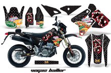 Load image into Gallery viewer, Dirt Bike Graphics Kit Decal Sticker Wrap For Suzuki DRZ400SM 2000-2018 VEGAS BLACK-atv motorcycle utv parts accessories gear helmets jackets gloves pantsAll Terrain Depot