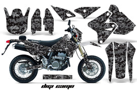 Graphics Kit Decal Sticker Wrap + # Plates For Suzuki DRZ400SM 2000-2018 DIGICAMO BLACK-atv motorcycle utv parts accessories gear helmets jackets gloves pantsAll Terrain Depot