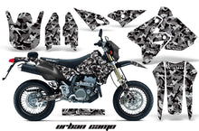 Load image into Gallery viewer, Dirt Bike Graphics Kit Decal Sticker Wrap For Suzuki DRZ400SM 2000-2018 URBAN CAMO BLACK-atv motorcycle utv parts accessories gear helmets jackets gloves pantsAll Terrain Depot