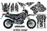 Dirt Bike Graphics Kit Decal Sticker Wrap For Suzuki DRZ400SM 2000-2018 URBAN CAMO BLACK