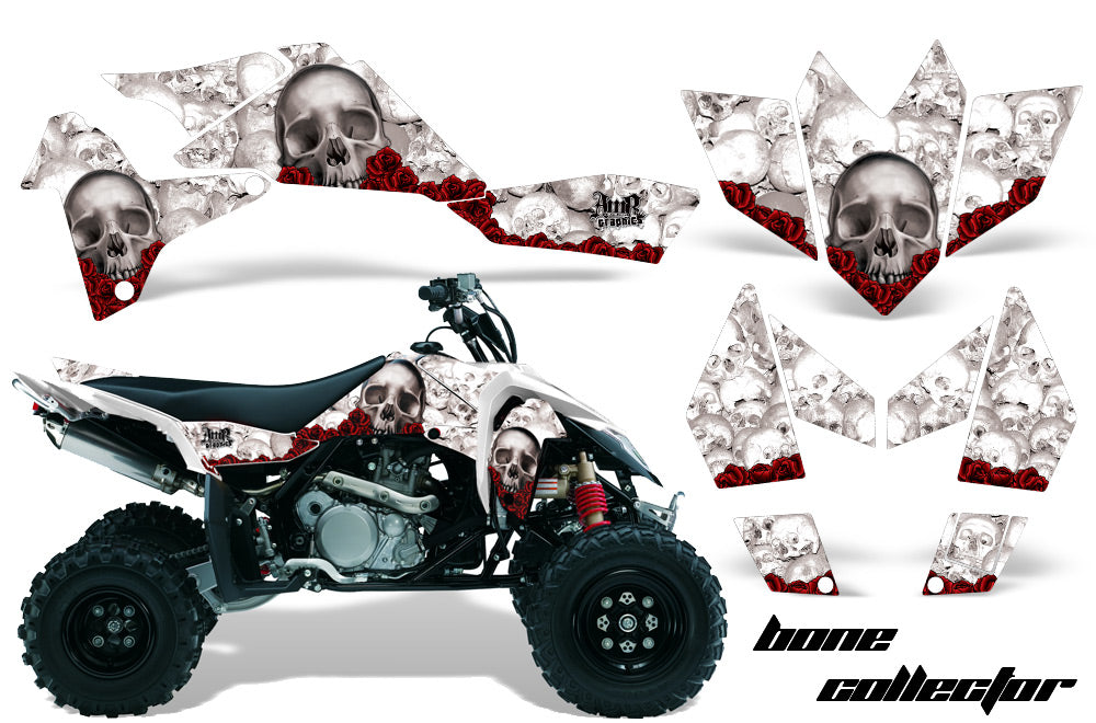 ATV Graphics Kit Quad Decal Sticker Wrap For Suzuki LTR450 2006-2009 BONES WHITE-atv motorcycle utv parts accessories gear helmets jackets gloves pantsAll Terrain Depot
