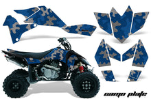 Load image into Gallery viewer, ATV Graphics Kit Quad Decal Sticker Wrap For Suzuki LTR450 2006-2009 CAMOPLATE BLACK-atv motorcycle utv parts accessories gear helmets jackets gloves pantsAll Terrain Depot