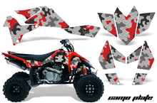 Load image into Gallery viewer, ATV Graphics Kit Quad Decal Sticker Wrap For Suzuki LTR450 2006-2009 CAMOPLATE RED-atv motorcycle utv parts accessories gear helmets jackets gloves pantsAll Terrain Depot