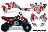 ATV Graphics Kit Quad Decal Sticker Wrap For Suzuki LTR450 2006-2009 CAMOPLATE RED