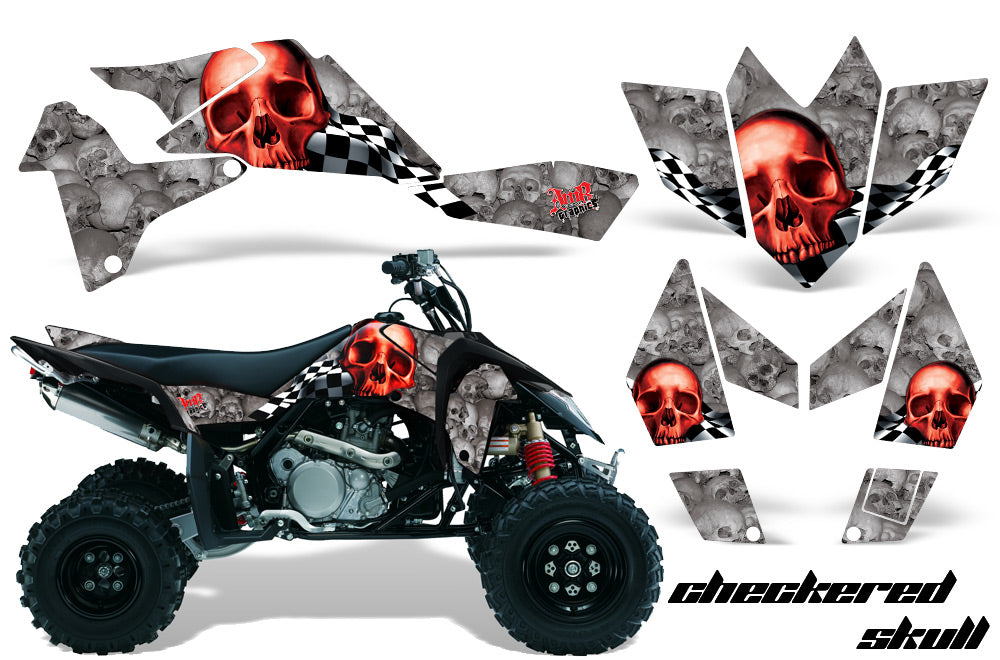ATV Graphics Kit Quad Decal Sticker Wrap For Suzuki LTR450 2006-2009 CHECKERED RED-atv motorcycle utv parts accessories gear helmets jackets gloves pantsAll Terrain Depot