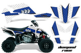 ATV Graphics Kit Quad Decal Sticker Wrap For Suzuki LTR450 2006-2009 DIAMOND RACE BLUE WHITE