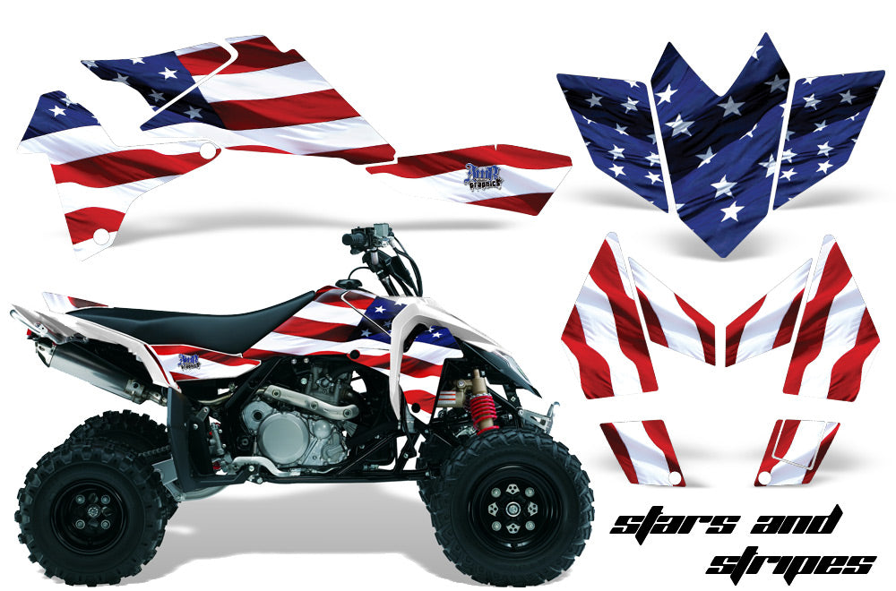 ATV Graphics Kit Quad Decal Sticker Wrap For Suzuki LTR450 2006-2009 USA FLAG-atv motorcycle utv parts accessories gear helmets jackets gloves pantsAll Terrain Depot