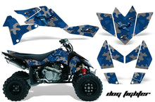 Load image into Gallery viewer, ATV Graphics Kit Quad Decal Sticker Wrap For Suzuki LTR450 2006-2009 DOG FIGHT BLACK-atv motorcycle utv parts accessories gear helmets jackets gloves pantsAll Terrain Depot