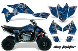ATV Graphics Kit Quad Decal Sticker Wrap For Suzuki LTR450 2006-2009 DOG FIGHT BLACK