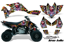 ATV Graphics Kit Quad Decal Sticker Wrap For Suzuki LTR450 2006-2009 EDHLK BLACK-atv motorcycle utv parts accessories gear helmets jackets gloves pantsAll Terrain Depot