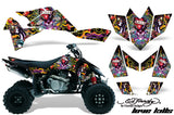 ATV Graphics Kit Quad Decal Sticker Wrap For Suzuki LTR450 2006-2009 EDHLK BLACK