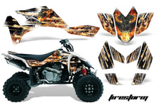 Load image into Gallery viewer, ATV Graphics Kit Quad Decal Sticker Wrap For Suzuki LTR450 2006-2009 FIRESTORM WHITE-atv motorcycle utv parts accessories gear helmets jackets gloves pantsAll Terrain Depot