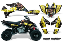 Load image into Gallery viewer, ATV Graphics Kit Quad Decal Sticker Wrap For Suzuki LTR450 2006-2009 HATTER BLACK YELLOW-atv motorcycle utv parts accessories gear helmets jackets gloves pantsAll Terrain Depot