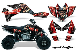 ATV Graphics Kit Quad Decal Sticker Wrap For Suzuki LTR450 2006-2009 HATTER BLACK RED-atv motorcycle utv parts accessories gear helmets jackets gloves pantsAll Terrain Depot