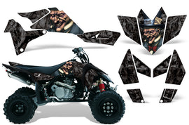 ATV Graphics Kit Quad Decal Sticker Wrap For Suzuki LTR450 2006-2009 HATTER BLACK-atv motorcycle utv parts accessories gear helmets jackets gloves pantsAll Terrain Depot