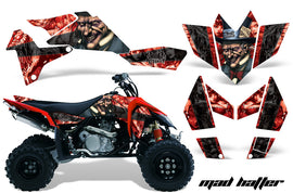 ATV Graphics Kit Quad Decal Sticker Wrap For Suzuki LTR450 2006-2009 HATTER RED BLACK-atv motorcycle utv parts accessories gear helmets jackets gloves pantsAll Terrain Depot