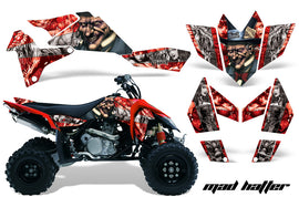 ATV Graphics Kit Quad Decal Sticker Wrap For Suzuki LTR450 2006-2009 HATTER RED SILVER-atv motorcycle utv parts accessories gear helmets jackets gloves pantsAll Terrain Depot