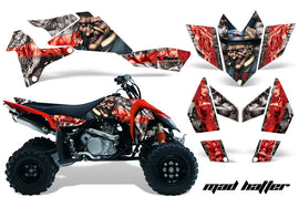 ATV Graphics Kit Quad Decal Sticker Wrap For Suzuki LTR450 2006-2009 HATTER SILVER RED-atv motorcycle utv parts accessories gear helmets jackets gloves pantsAll Terrain Depot