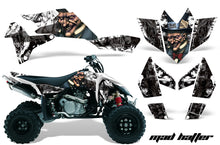 Load image into Gallery viewer, ATV Graphics Kit Quad Decal Sticker Wrap For Suzuki LTR450 2006-2009 HATTER WHITE BLACK-atv motorcycle utv parts accessories gear helmets jackets gloves pantsAll Terrain Depot