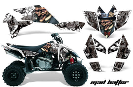 ATV Graphics Kit Quad Decal Sticker Wrap For Suzuki LTR450 2006-2009 HATTER WHITE SILVER-atv motorcycle utv parts accessories gear helmets jackets gloves pantsAll Terrain Depot