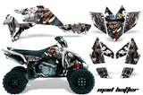 ATV Graphics Kit Quad Decal Sticker Wrap For Suzuki LTR450 2006-2009 HATTER WHITE SILVER