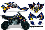 ATV Graphics Kit Quad Decal Sticker Wrap For Suzuki LTR450 2006-2009 MOTORHEAD BLUE