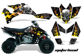 ATV Graphics Kit Quad Decal Sticker Wrap For Suzuki LTR450 2006-2009 MOTORHEAD BLACK-atv motorcycle utv parts accessories gear helmets jackets gloves pantsAll Terrain Depot