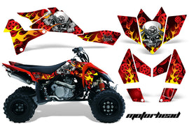 ATV Graphics Kit Quad Decal Sticker Wrap For Suzuki LTR450 2006-2009 MOTORHEAD RED-atv motorcycle utv parts accessories gear helmets jackets gloves pantsAll Terrain Depot