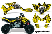 Load image into Gallery viewer, ATV Graphics Kit Quad Decal Sticker Wrap For Suzuki LTR450 2006-2009 MOTORHEAD YELLOW-atv motorcycle utv parts accessories gear helmets jackets gloves pantsAll Terrain Depot