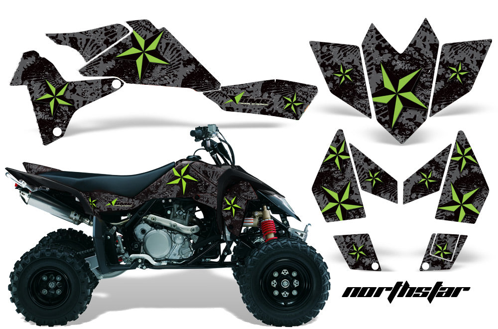 ATV Graphics Kit Quad Decal Sticker Wrap For Suzuki LTR450 2006-2009 NORTHSTAR GREEN BLACK-atv motorcycle utv parts accessories gear helmets jackets gloves pantsAll Terrain Depot