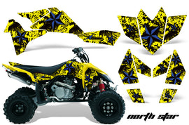ATV Graphics Kit Quad Decal Sticker Wrap For Suzuki LTR450 2006-2009 NORTHSTAR BLUE YELLOW-atv motorcycle utv parts accessories gear helmets jackets gloves pantsAll Terrain Depot