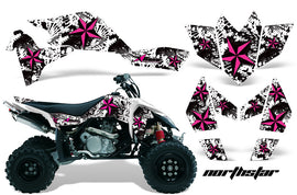 ATV Graphics Kit Quad Decal Sticker Wrap For Suzuki LTR450 2006-2009 NORTHSTAR PINK WHITE-atv motorcycle utv parts accessories gear helmets jackets gloves pantsAll Terrain Depot