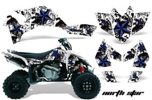Load image into Gallery viewer, ATV Graphics Kit Quad Decal Sticker Wrap For Suzuki LTR450 2006-2009 NORTHSTAR BLACK WHITE-atv motorcycle utv parts accessories gear helmets jackets gloves pantsAll Terrain Depot