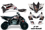 ATV Graphics Kit Quad Decal Sticker Wrap For Suzuki LTR450 2006-2009 WARHAWK BLACK