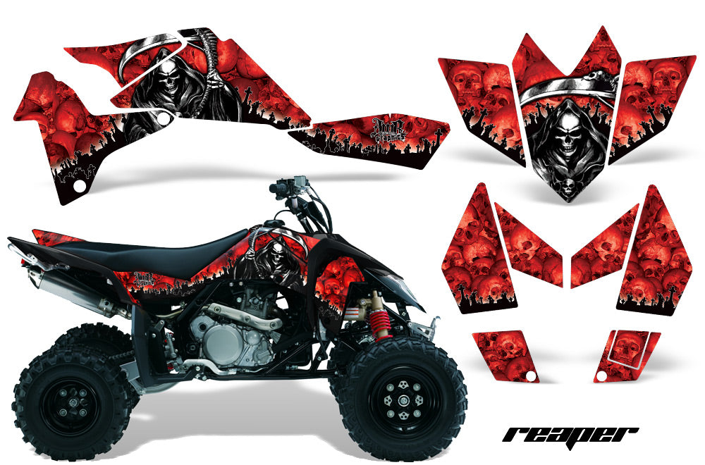 ATV Graphics Kit Quad Decal Sticker Wrap For Suzuki LTR450 2006-2009 REAPER RED-atv motorcycle utv parts accessories gear helmets jackets gloves pantsAll Terrain Depot