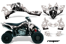 ATV Graphics Kit Quad Decal Sticker Wrap For Suzuki LTR450 2006-2009 REAPER WHITE-atv motorcycle utv parts accessories gear helmets jackets gloves pantsAll Terrain Depot