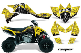 ATV Graphics Kit Quad Decal Sticker Wrap For Suzuki LTR450 2006-2009 REAPER YELLOW-atv motorcycle utv parts accessories gear helmets jackets gloves pantsAll Terrain Depot